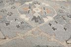 10x14 Rectangular Hand Hooked Handmade Gray Transitional Arts & Crafts Wool Oriental Area Rug Perfect for Living Room, Kitchen, Bedroom, Home Office, Dining Room