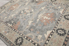 10x14 Rectangular Hand Hooked Handmade Gray Transitional Arts & Crafts Wool Oriental Area Rug Perfect for Living Room, Kitchen, Bedroom, Home Office, Dining Room