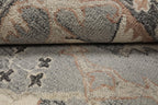 10x14 Rectangular Hand Hooked Handmade Gray Transitional Arts & Crafts Wool Oriental Area Rug Perfect for Living Room, Kitchen, Bedroom, Home Office, Dining Room
